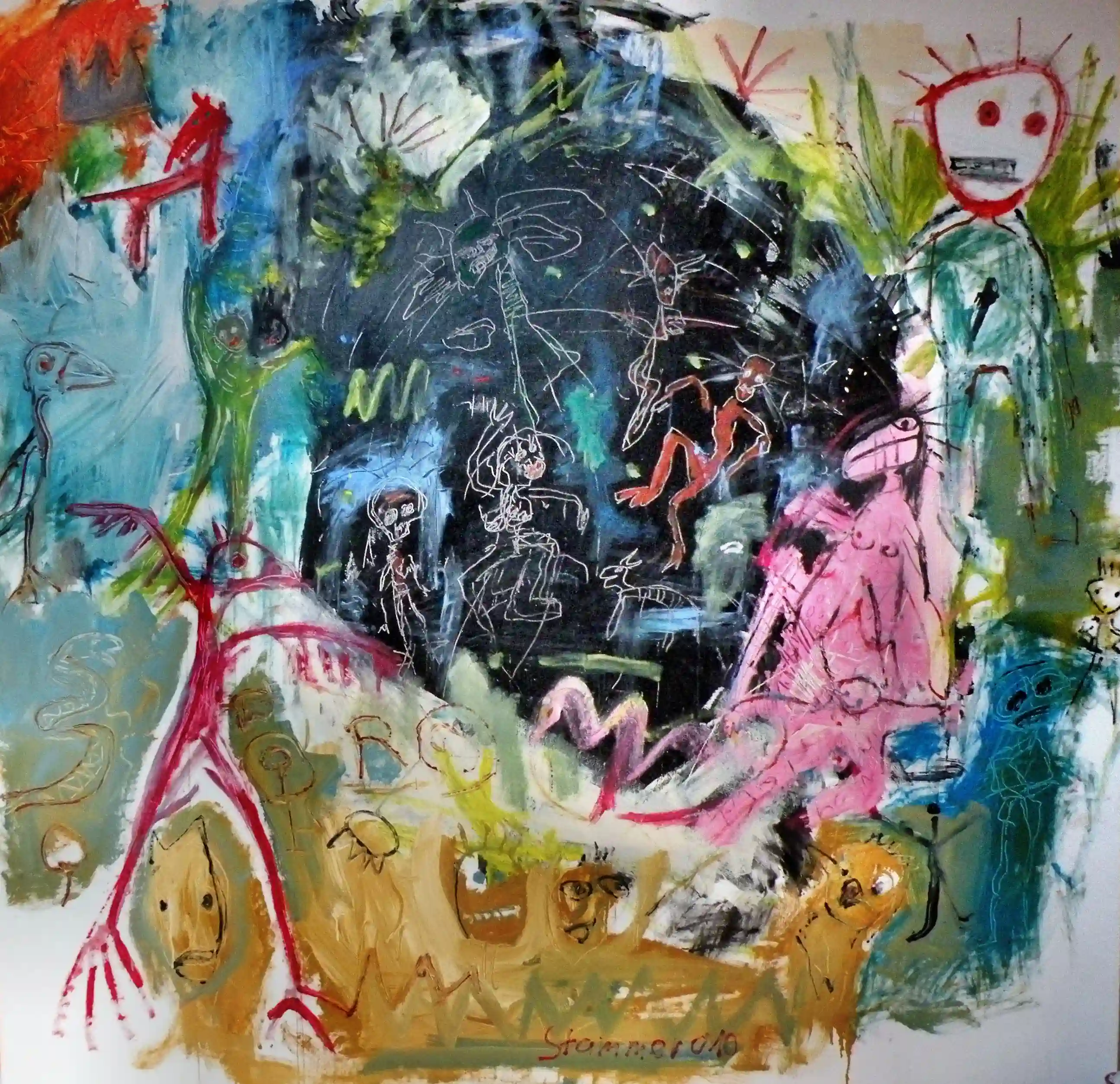 Dancing Bird - 200 x 200 cm 2011