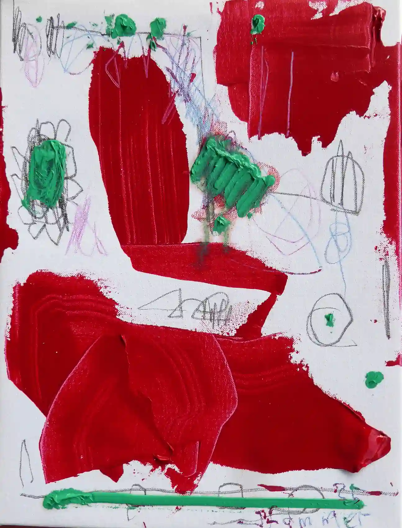 Red will flood the world - 40 x 30 cm - 2025
